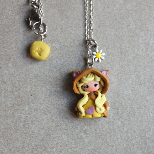 COLLANA BAMBOLINA FIMO CAT DOLL