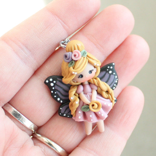 COLLANA FATINA FARFALLA fimo