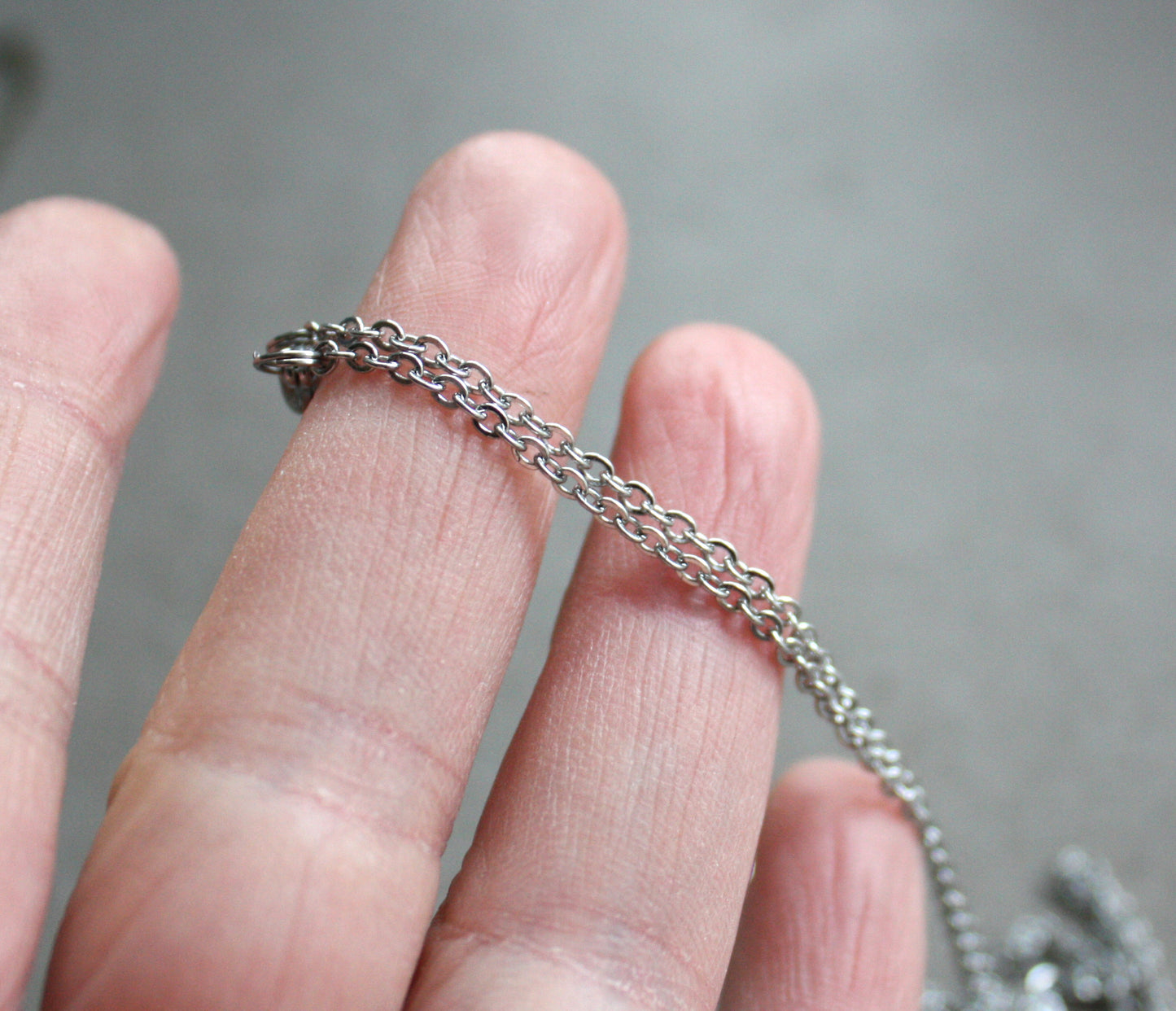 catena acciaio inox- base per collana