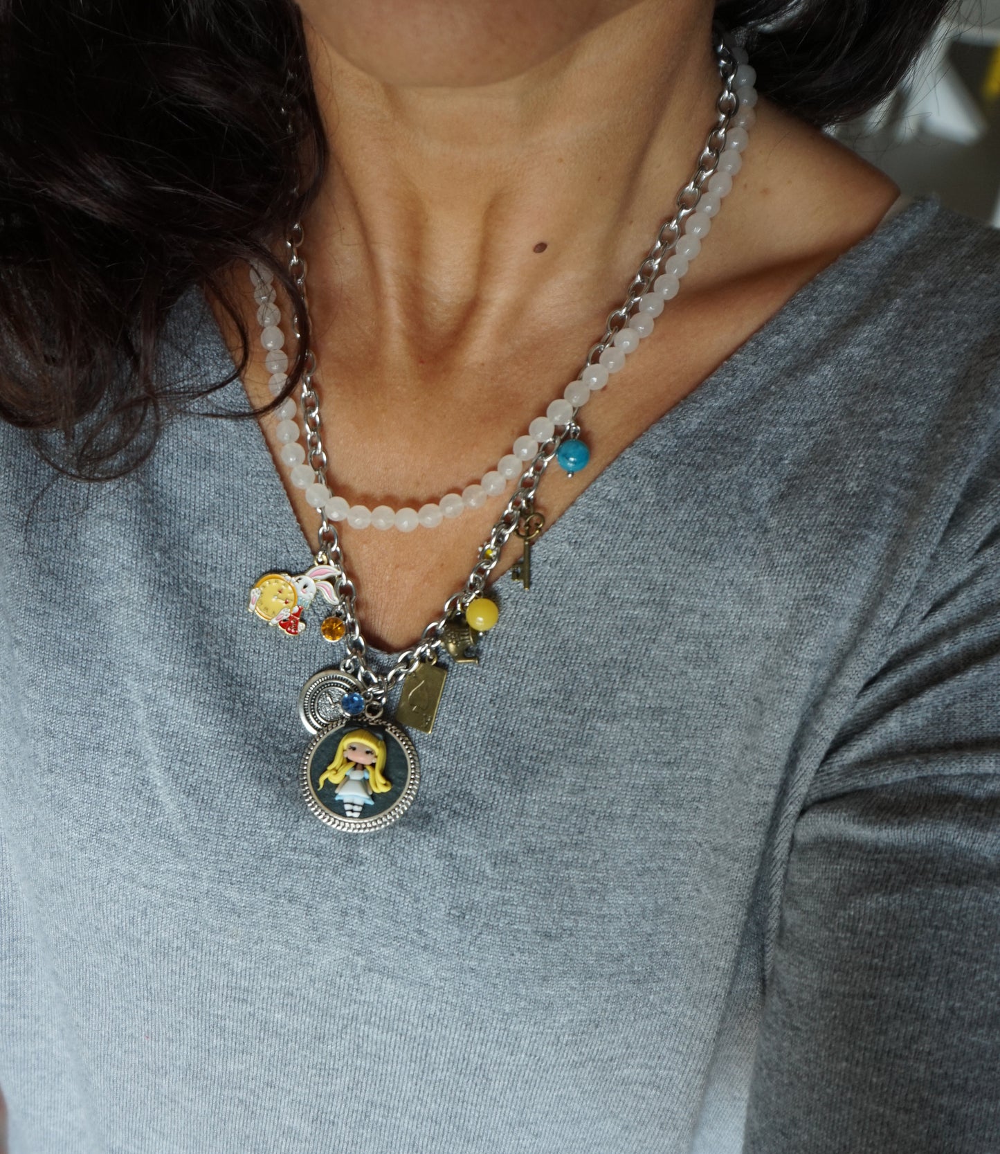 collana multicharms Alice