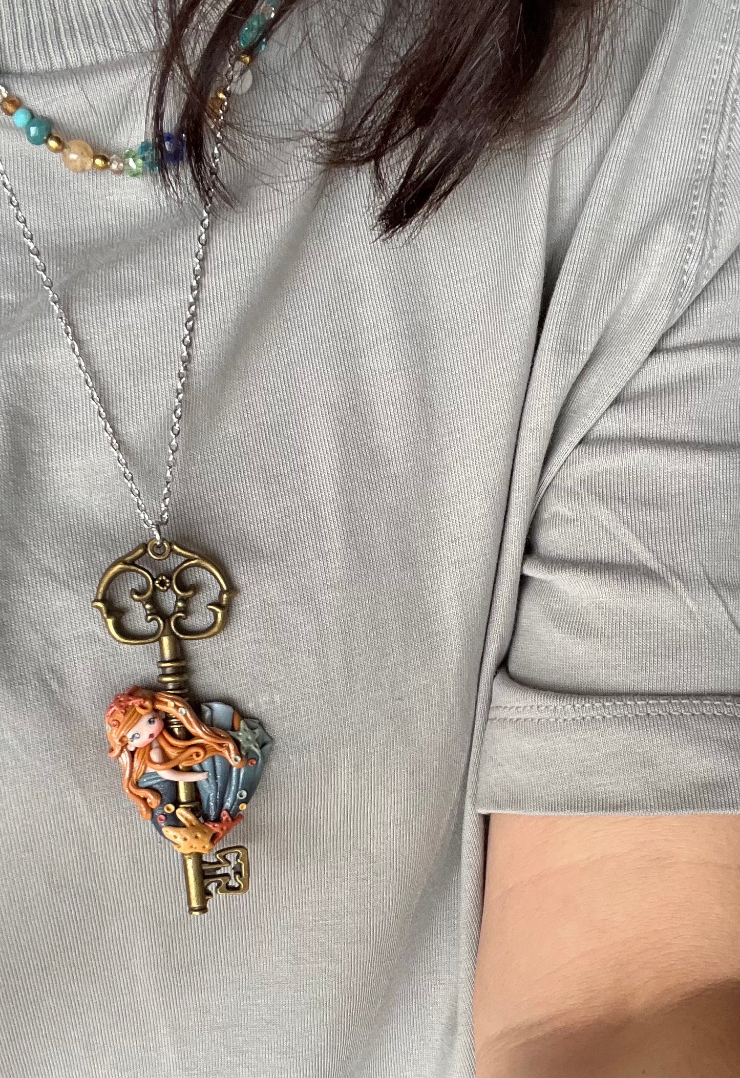 mermaid key necklace II