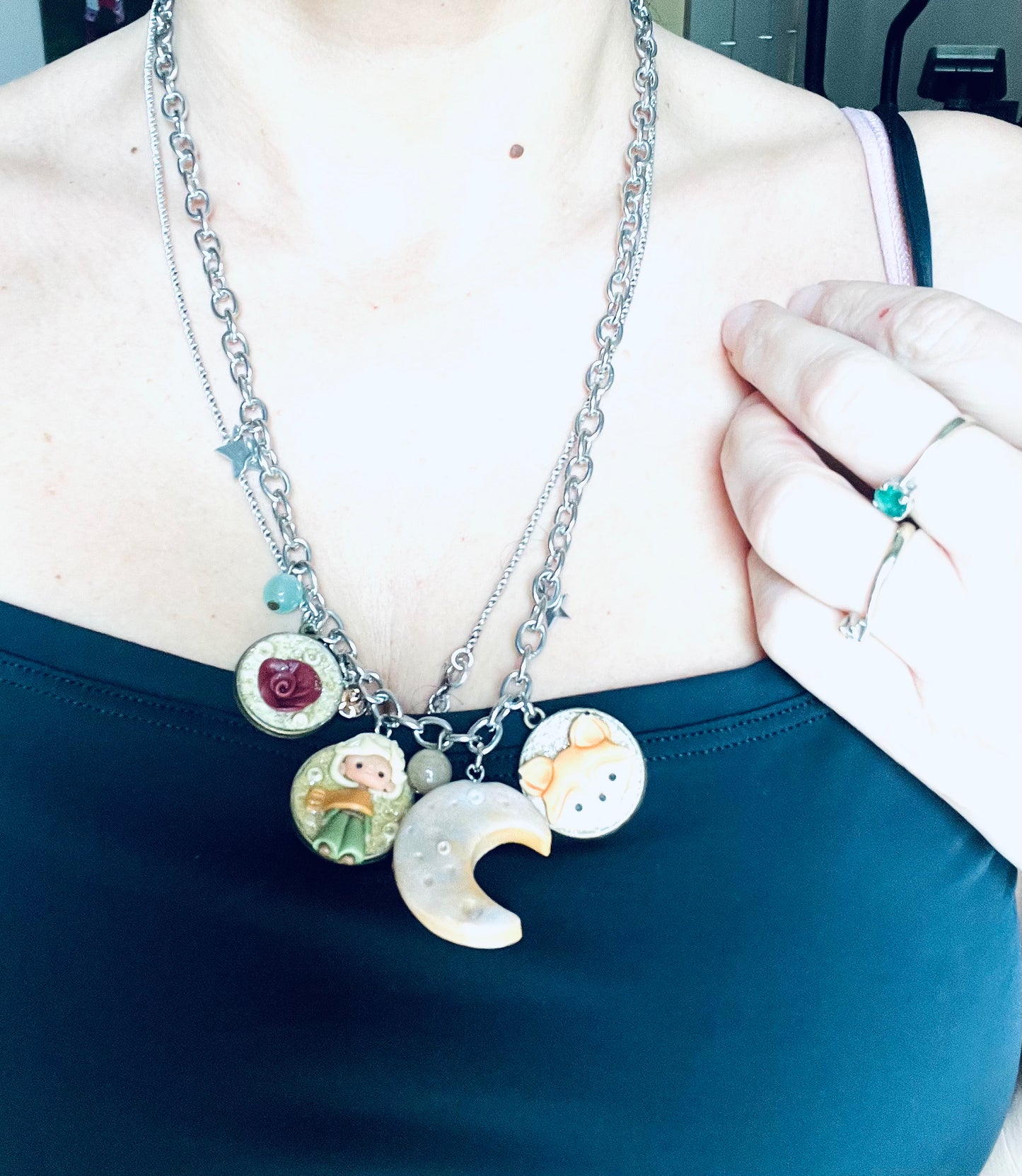 "The Little Prince" Multi-Charm Necklace