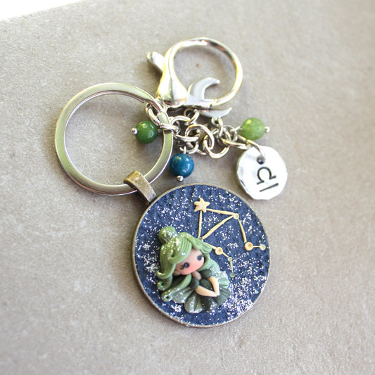 Zodiac keychain – made to order-choose your sign