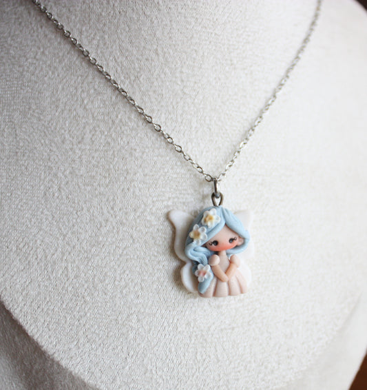 Stainless Steel Necklace with Mini Fairy II