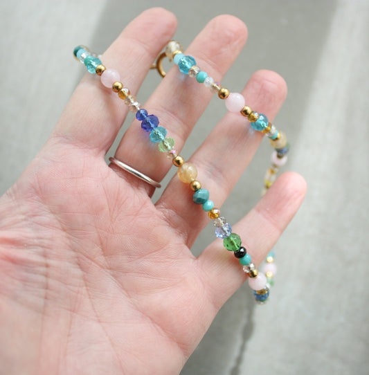 collana pietre dure colorate