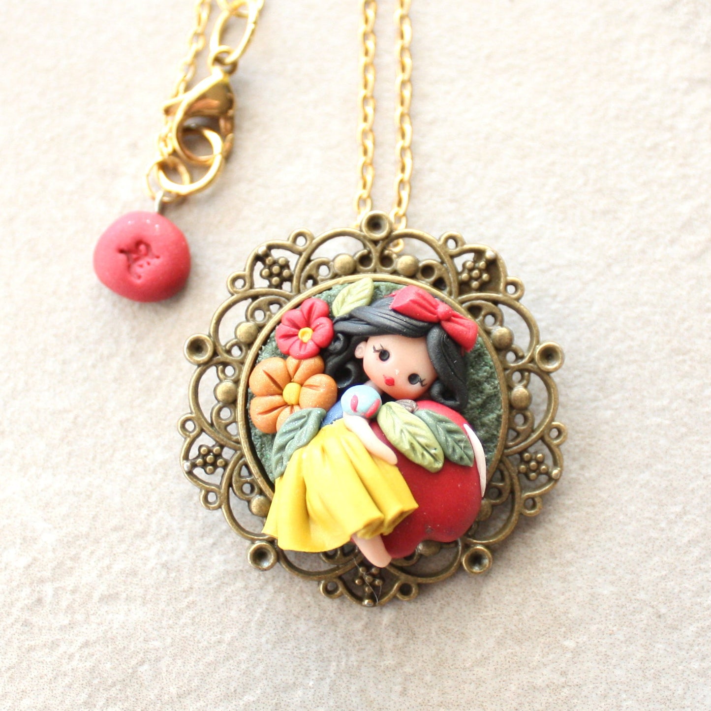 Collana cammeo Biancaneve