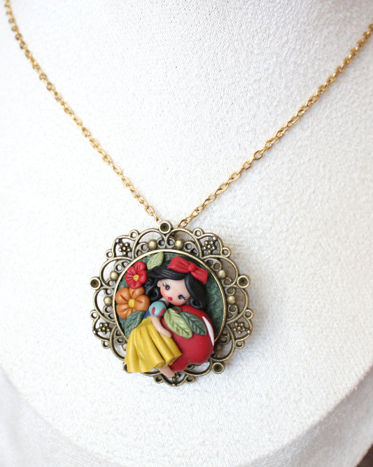 Collana cammeo Biancaneve