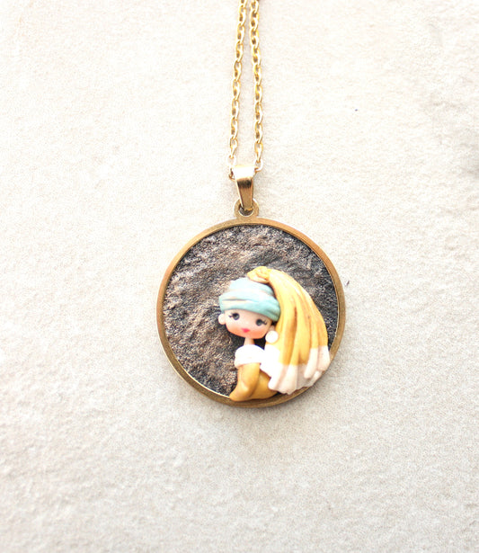 Collana Dama con l’orecchino di perla