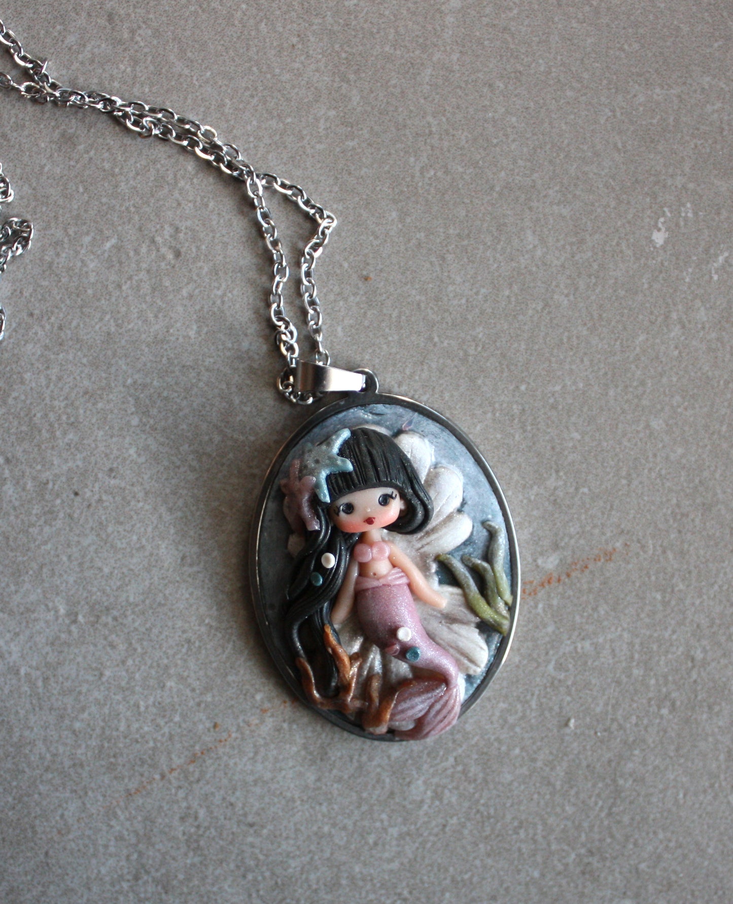 Collana in acciaio inox con sirena