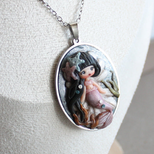 Collana in acciaio inox con sirena