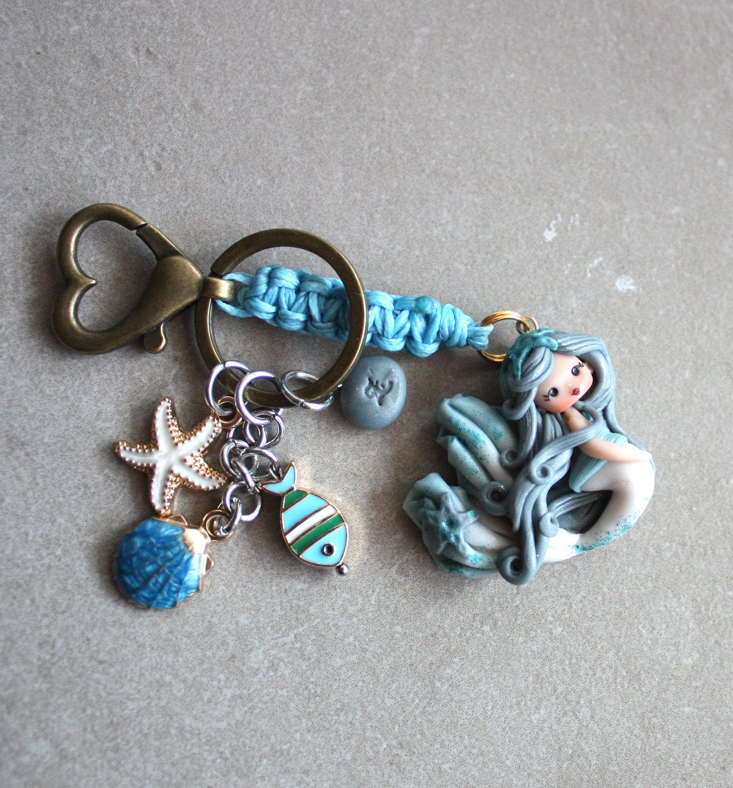 portachiavi Sirena blu