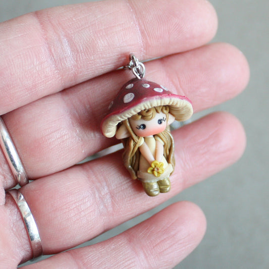 Mushroom Elf Necklace