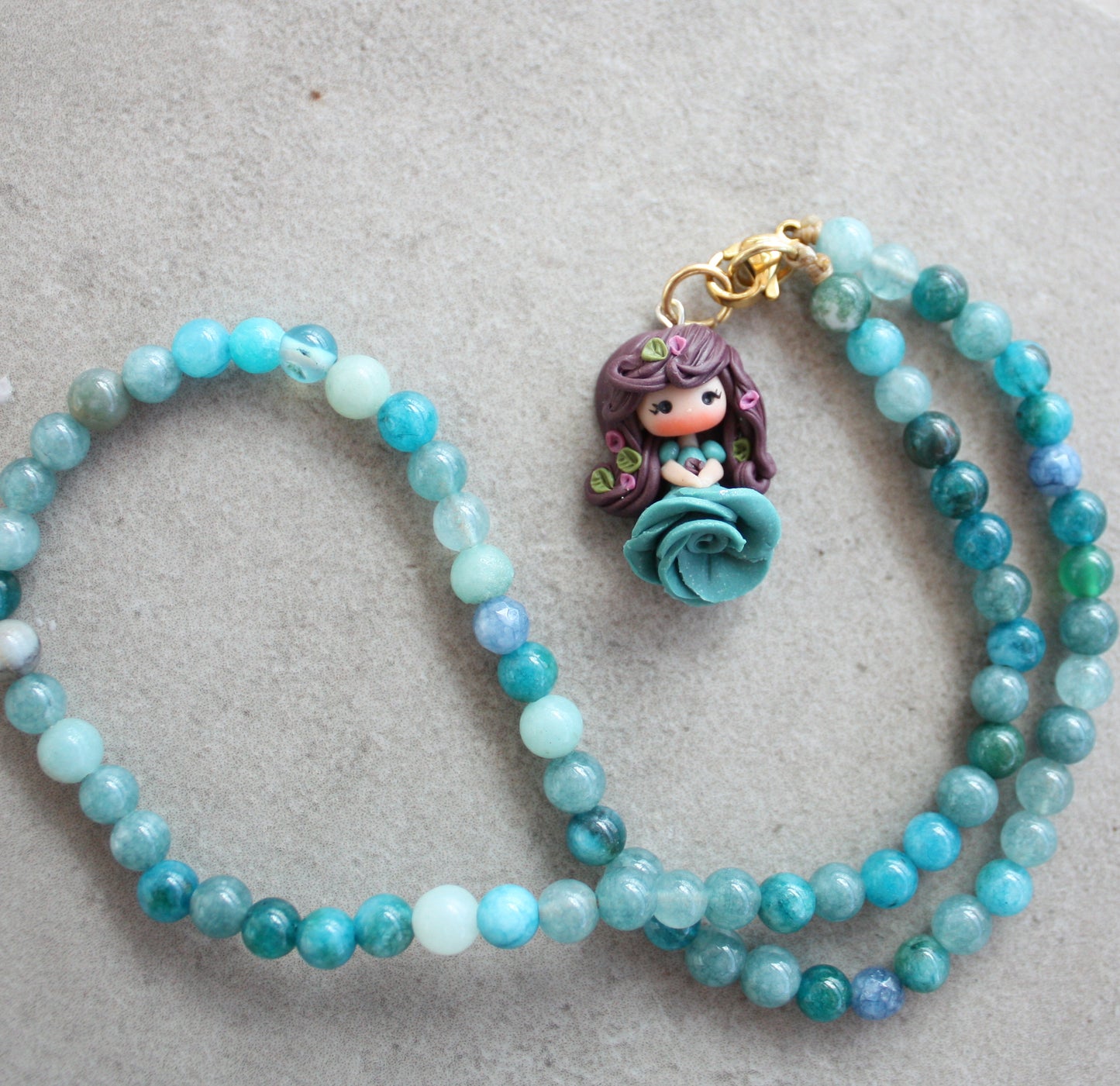 Collana azzurra ninfa