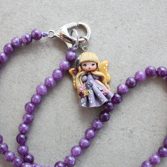 Collana viola fatina