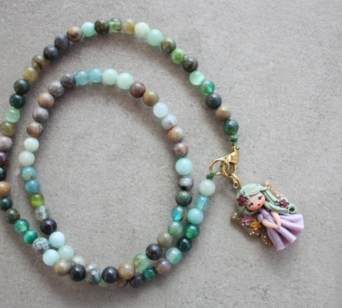 Collana verde fatina