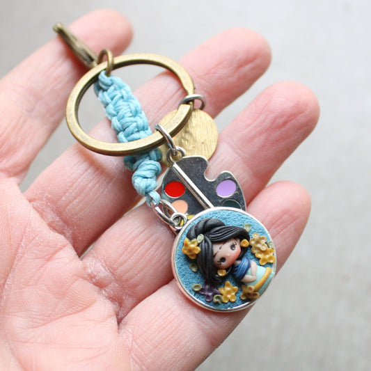 portachiavi Frida con iniziale II