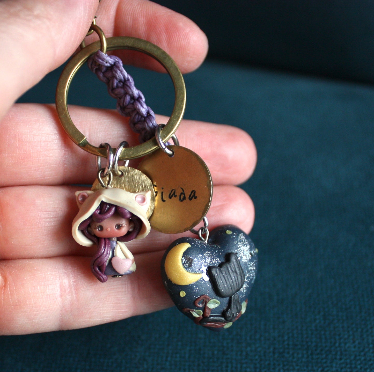 Petdoll keychain with name