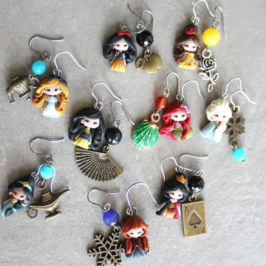 Orecchini pendenti principessa