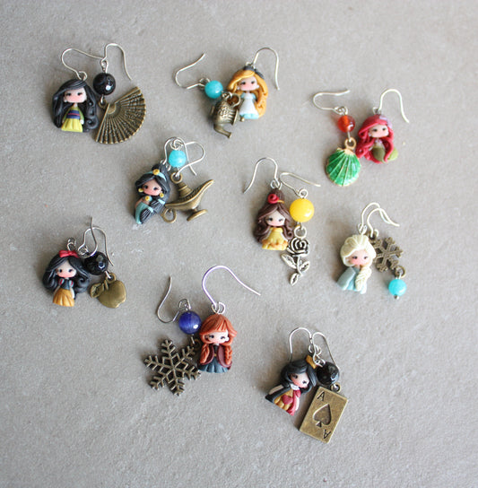 Orecchini pendenti principessa