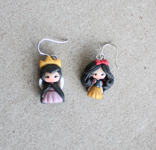 orecchini Biancaneve e Grimilde