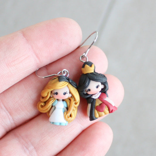 orecchini Alice e Regina di Cuori