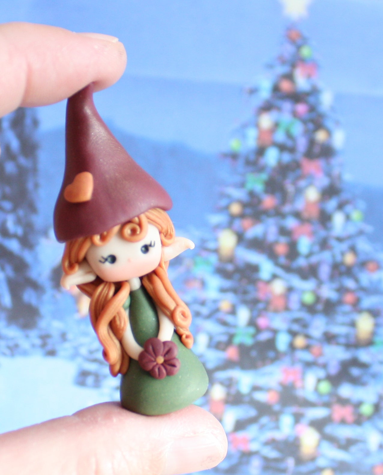 Gnoma Natalizia in Fimo