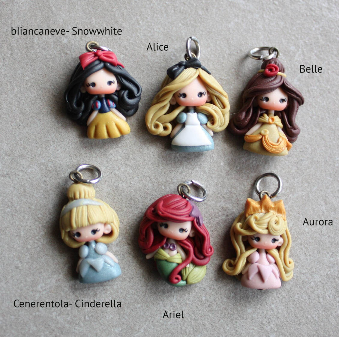 princess charms 1 inches