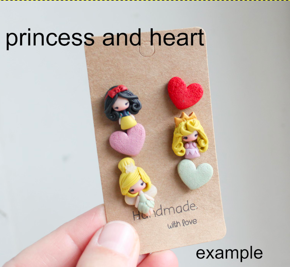 Princess stud earring – Create your own pair!