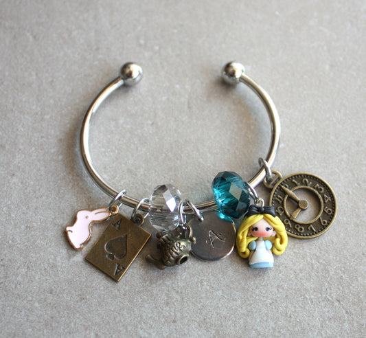 Bracciale multicharms Alice in Wonderland