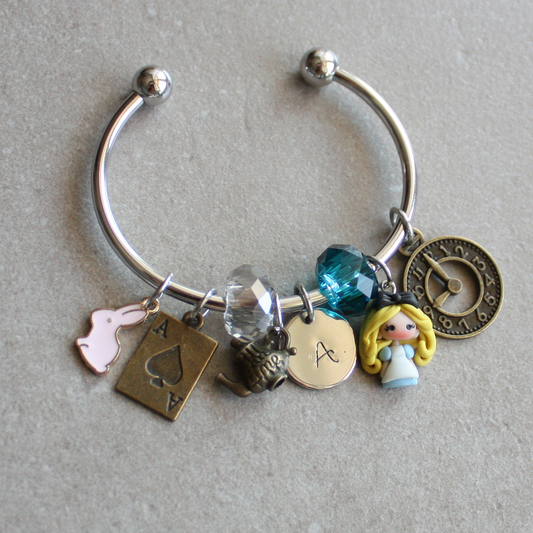 Bracciale multicharms Alice in Wonderland