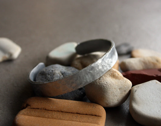 Rigid Aluminum Bracelet with Hidden Message