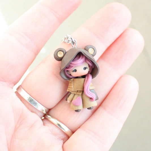 collana bimba orsetta fimo