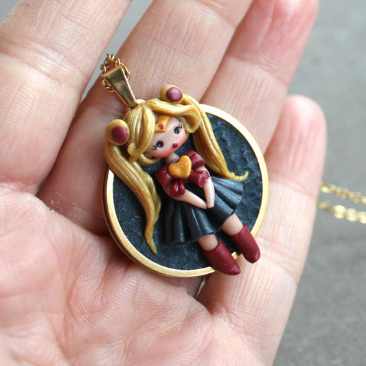 collana sailor moon fimo. 2