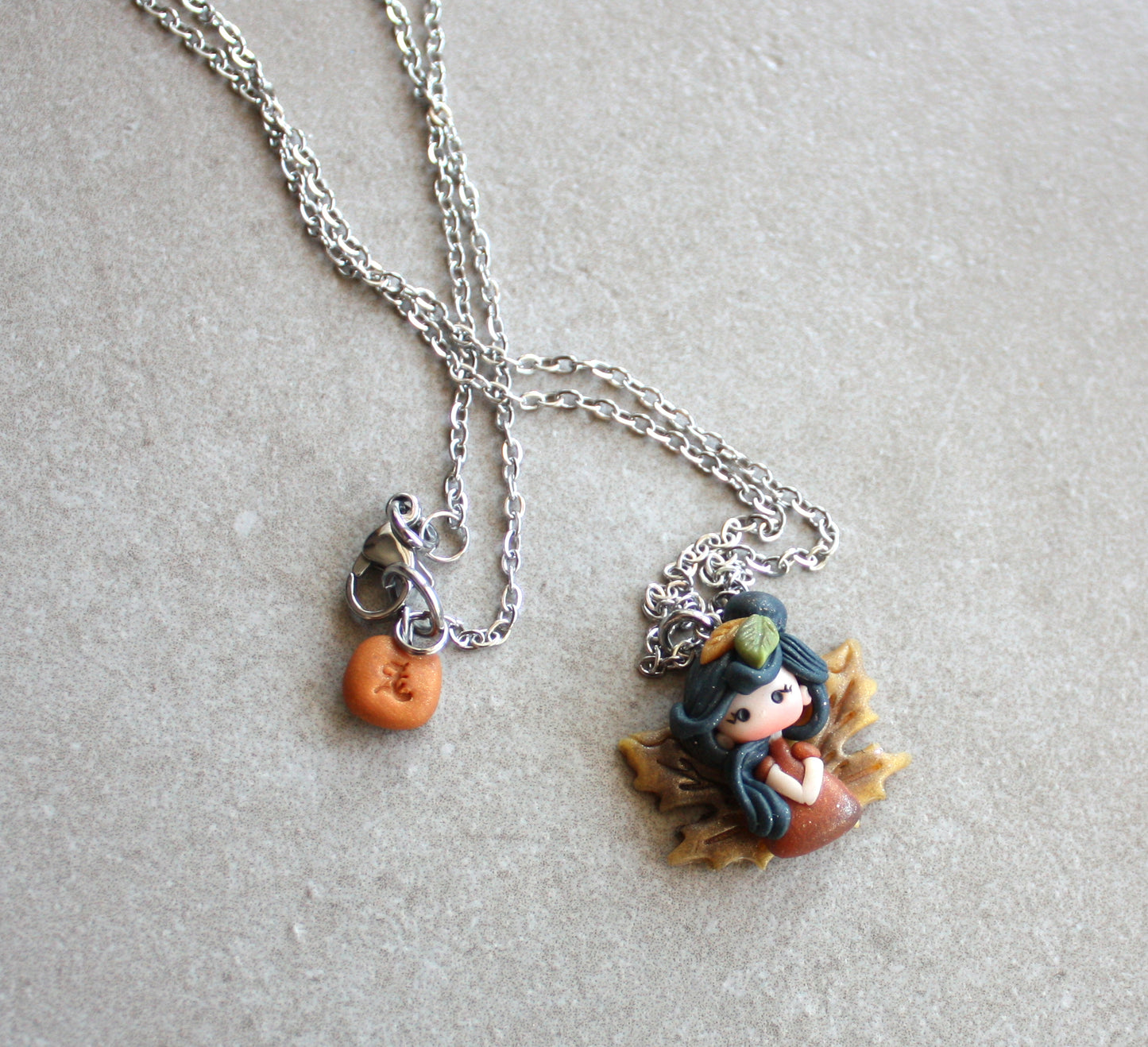 Collana fatina II – Acciaio inox e ciondolo in fimo