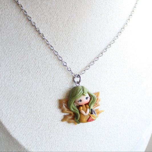 Collana fatina – Acciaio inox e ciondolo in fimo