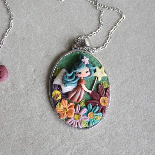 Collana lunga con cammeo