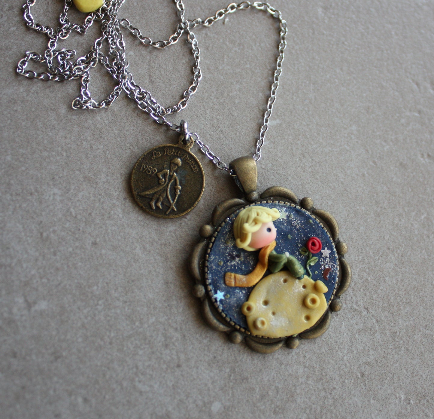 Collana Il Piccolo Principe – Cammeo in fimo