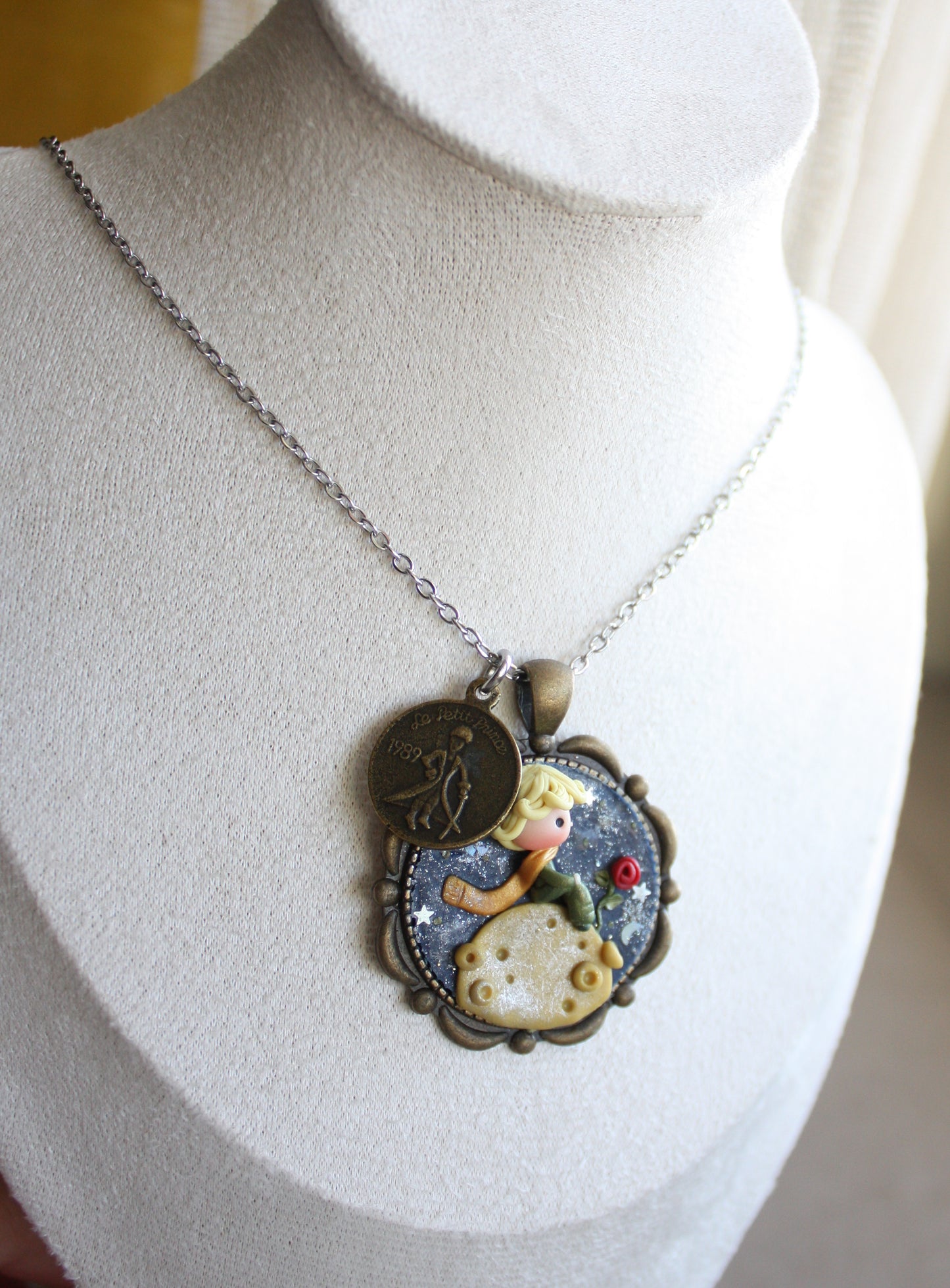 Collana Il Piccolo Principe – Cammeo in fimo