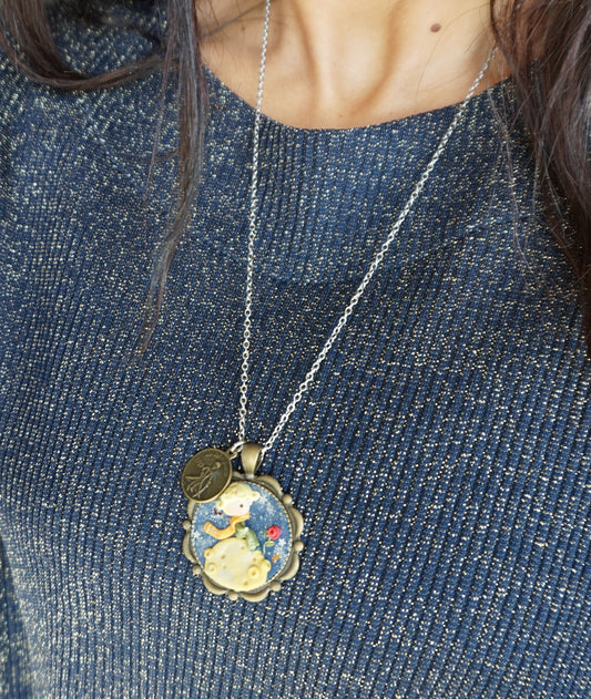 Collana Il Piccolo Principe – Cammeo in fimo