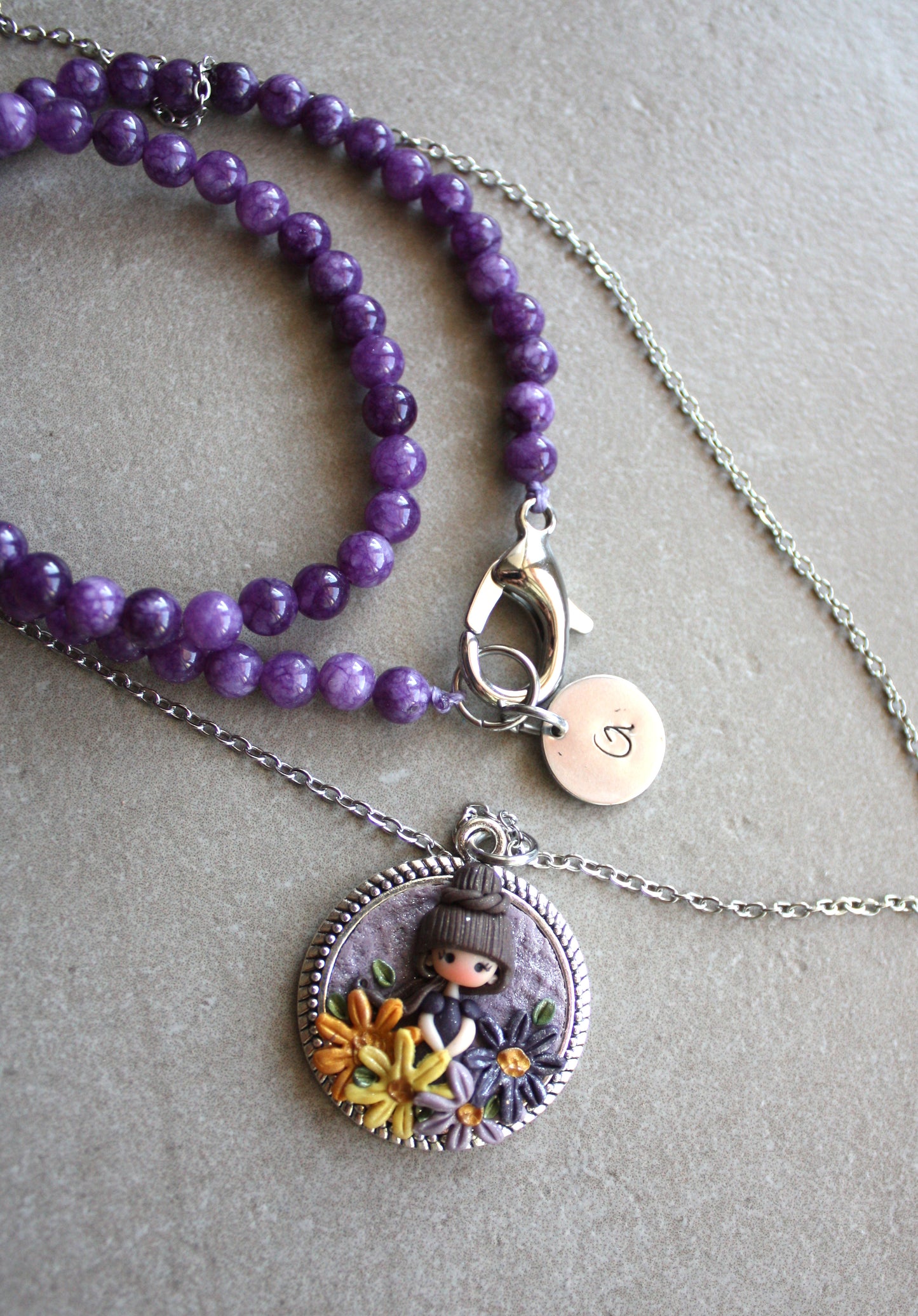 Set collane fatina – Pietre dure e cammeo in fimo