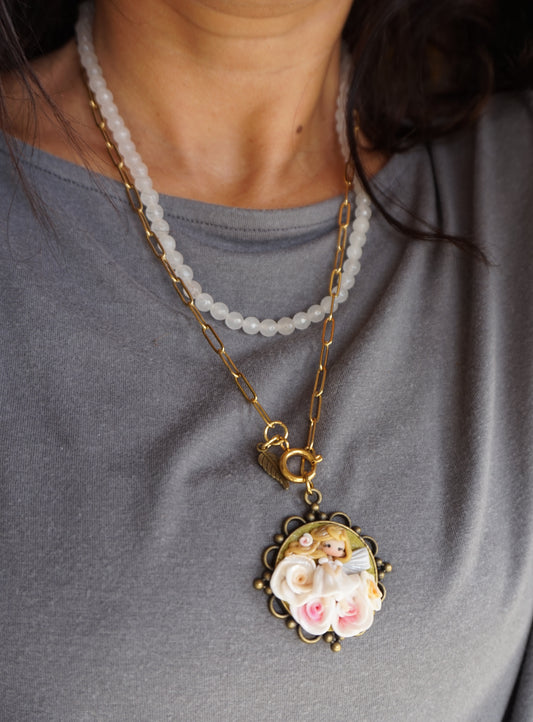 collana fatina bianca