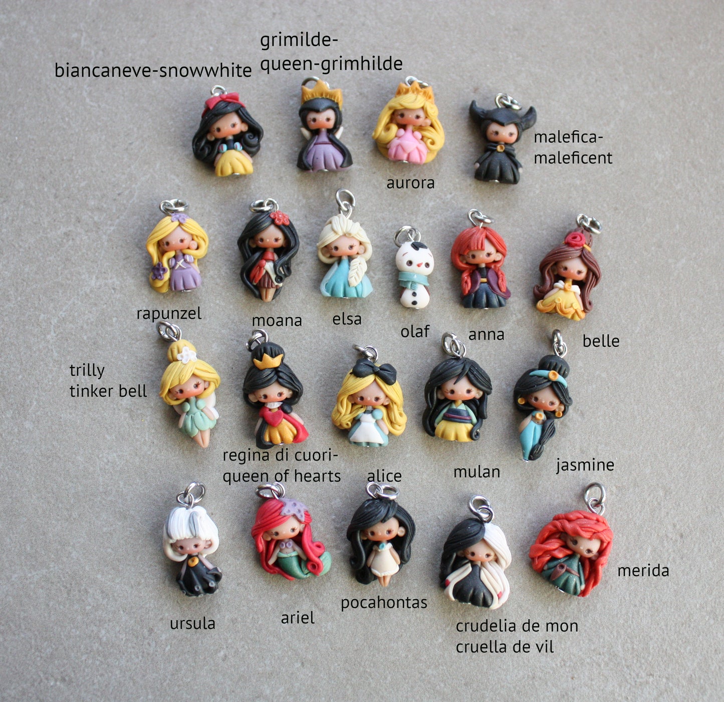 princess pendant 0,7 inches