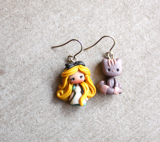 orecchini alice pendenti fimo