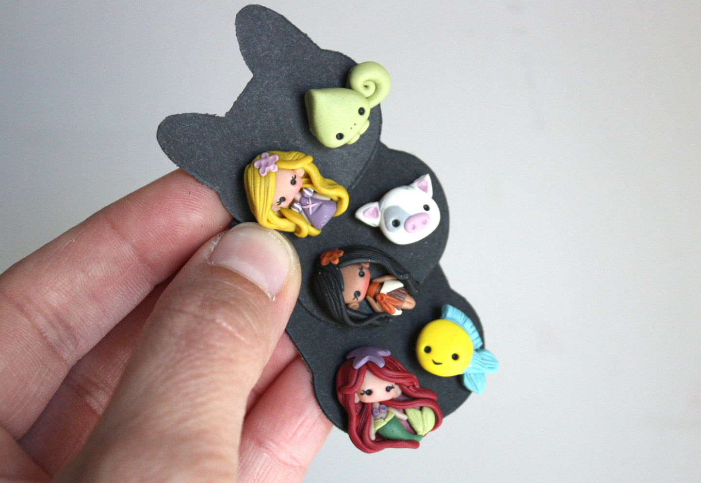 princess stud earrings