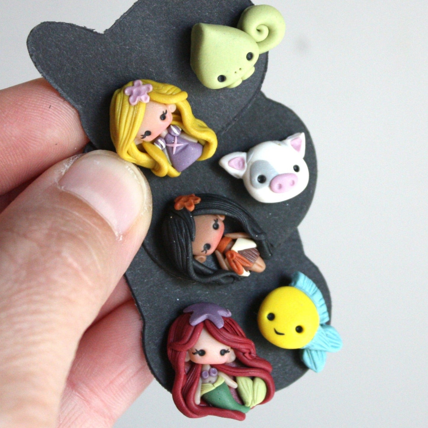 princess stud earrings