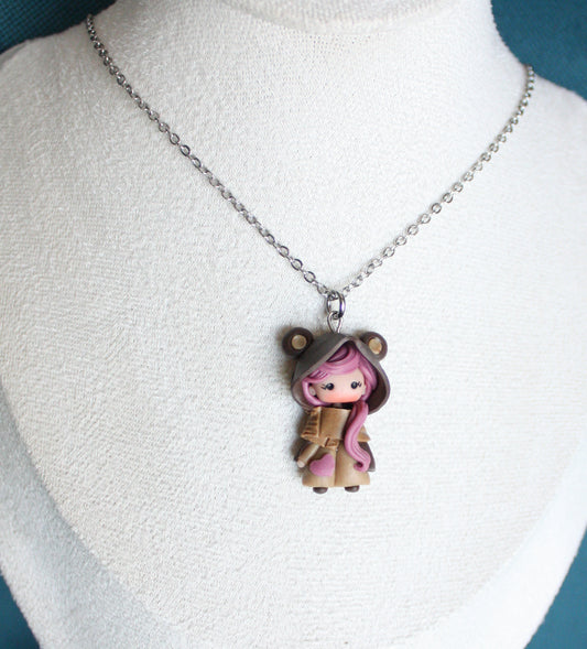 Collana in acciaio inox con petdoll