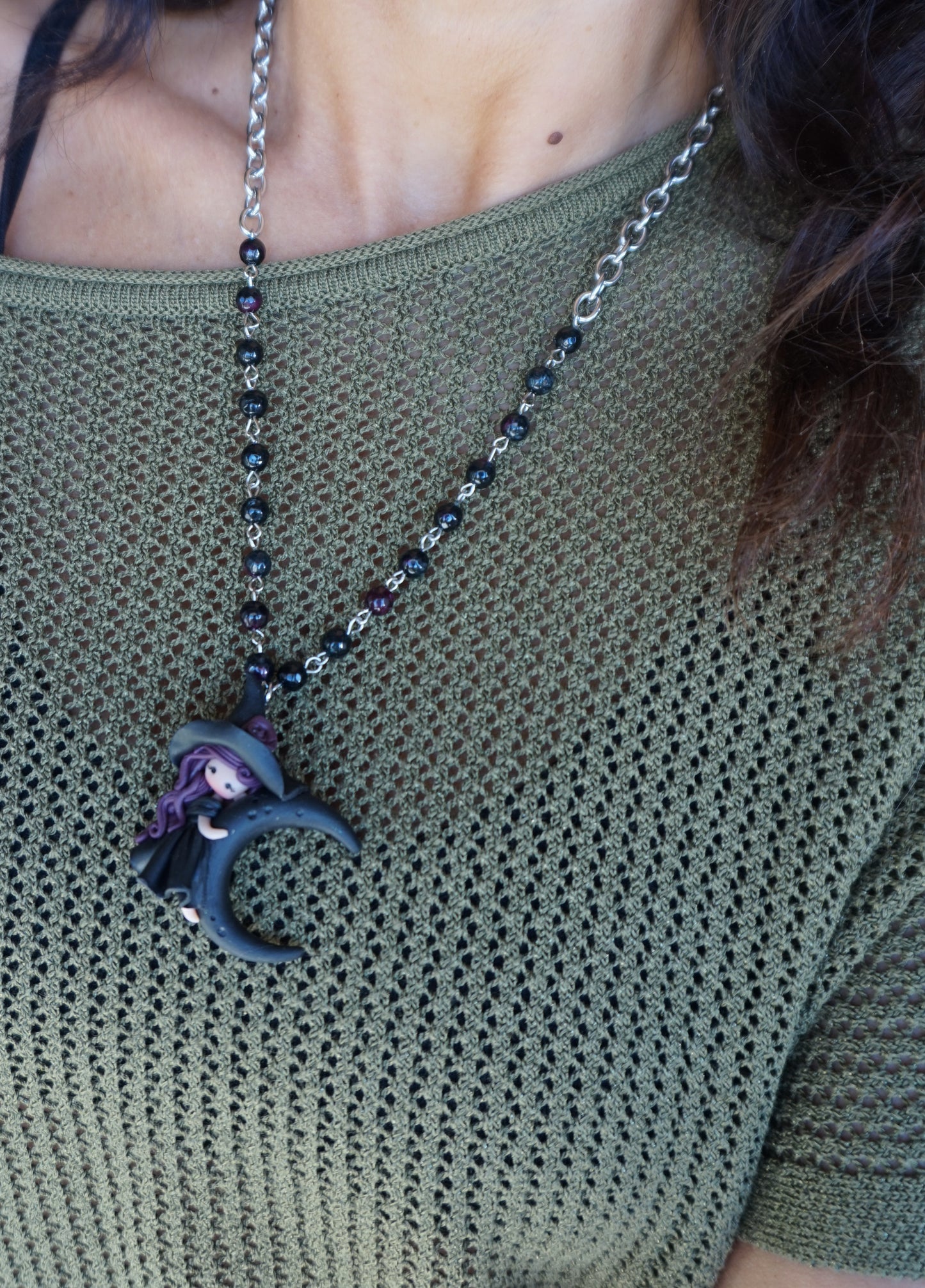 collana streghetta nera