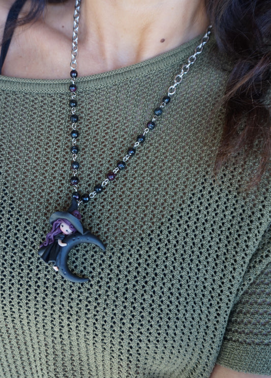 collana streghetta nera