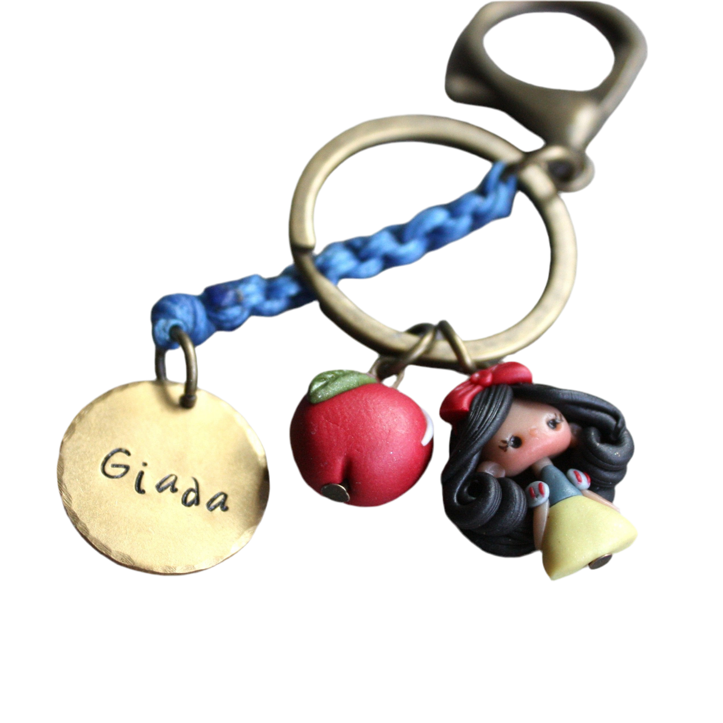 Snow White keychain with name