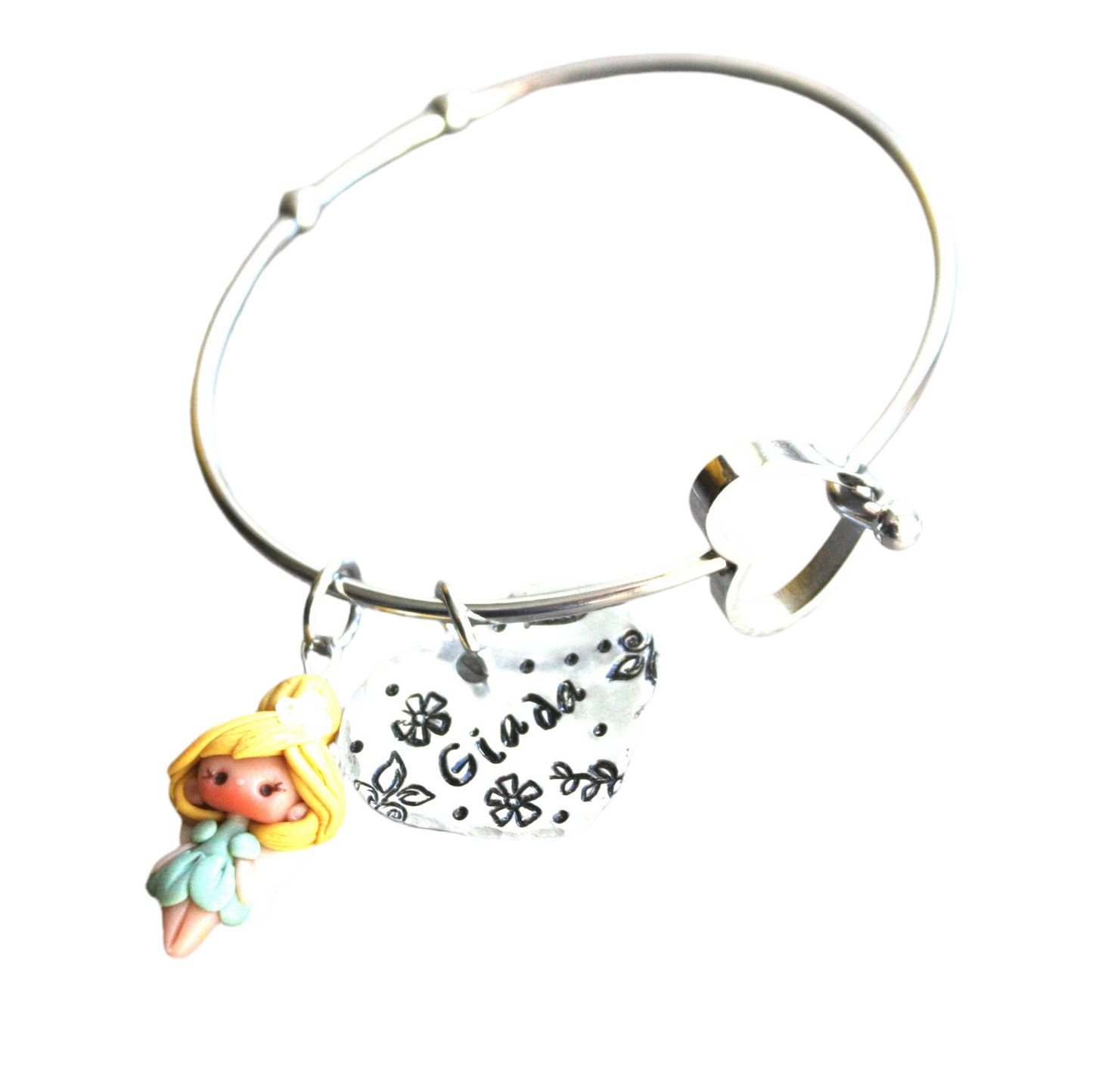 Bangle with Tinker Bell and a personalized name